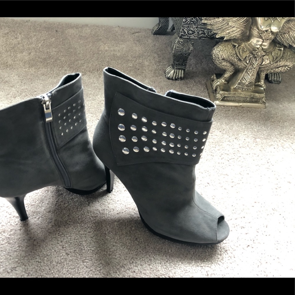 Open Toe Ankle Booties - Picture 2 of 6